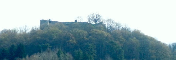 Pohled na lanšperský hrad Podskalí